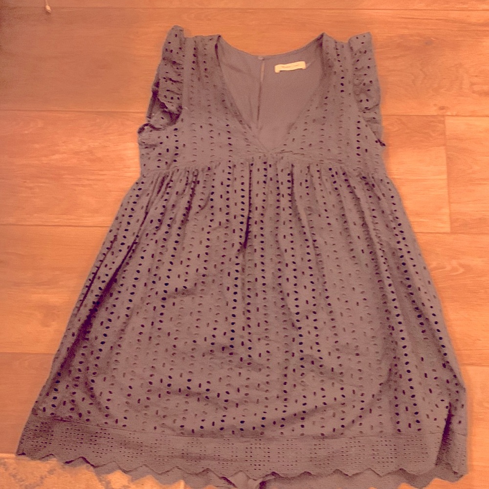 Babydoll grayish blue romper